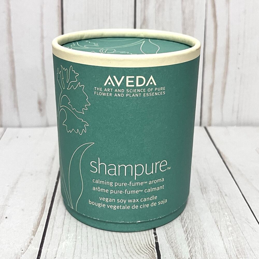 NEW!! Aveda Shampure Vegan Soy Wax Candle Calming Pure Fume Aroma Candle